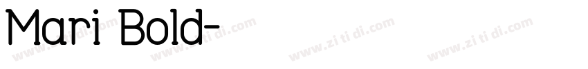 Mari Bold字体转换